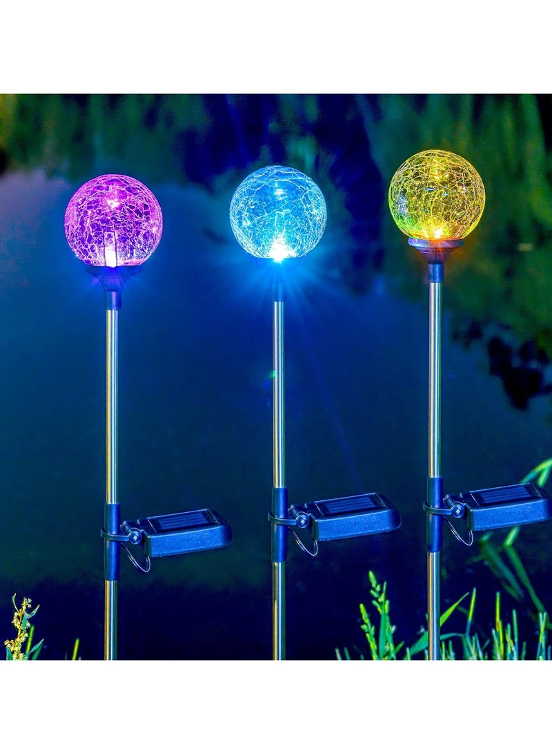 BLOOMING TIME 1 Set Of 2 Solar Lights-Optical Fiber Ball, Adjustable Lighting Type, Can Decorate Courtyard/Garden/Street  Warm Light - Image 3