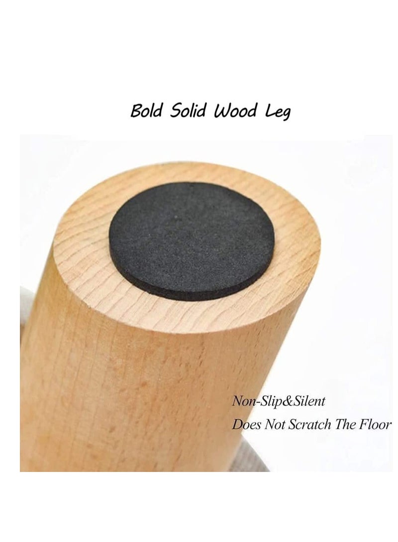 ماركة غير محددة FFD مسند للقدمين مقعد عثماني مقعد مقعد دائري للقدم كرسي تغيير حذاء البراز قدم الراحة البراز مقعد مبطن من القماش مقعد مسند القدم الدائري العثماني  - Image 4