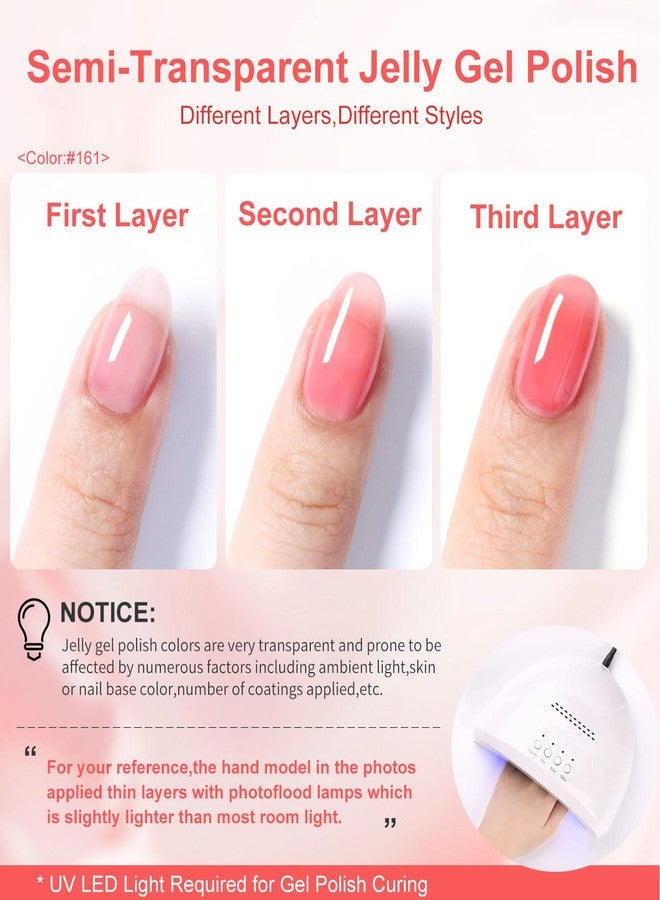 DouborQ 20-Color Gel Nail Polish - Translucent, Nude, Pink, Black, Blue - Soak Off, DIY Home Salon Nail Art Manicure For Women (Classic Color) - Image 4