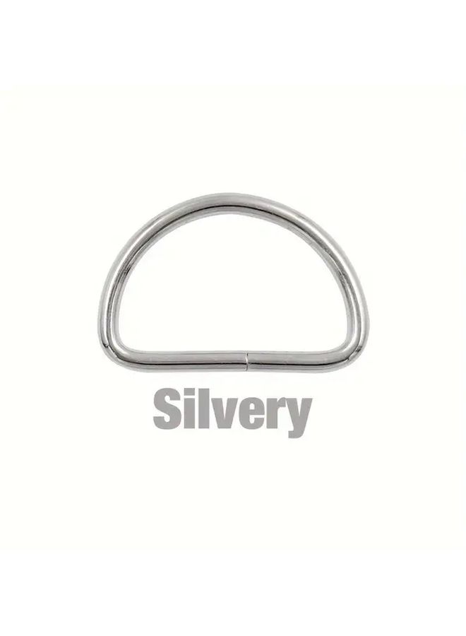 20pcs 15mm Silver Metal D Ring Adjustable Buckle For Backpack Straps Bags Collar DIY - Image 3