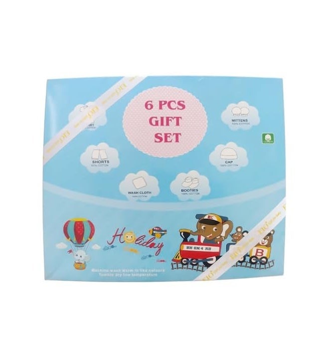 DADDY - G EIO® Baby Gifts Set for New Born Unisex Clothing Gift Hamper 6Pcs (Peach) - Image 2