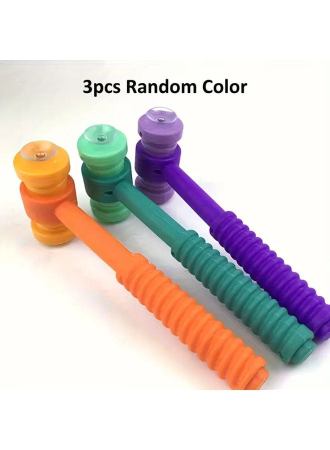 3pcs Learning Suction Cup Hammer Toy Educational Math ABC Flashcards Vocabulary Builder - Image 1