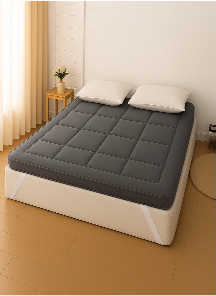 MAXQON Mattress Topper 10CM Thickness Quilted Microfiber 900gsm, King/Queen/Double/Single Sizes, Color Grey  - Image 1