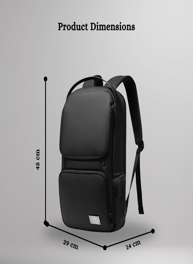 Ligo office Pro Series Smart Tech Anti-Theft Laptop Backpack for Men and Women For Business Professionals office College Students (Black) - Image 3