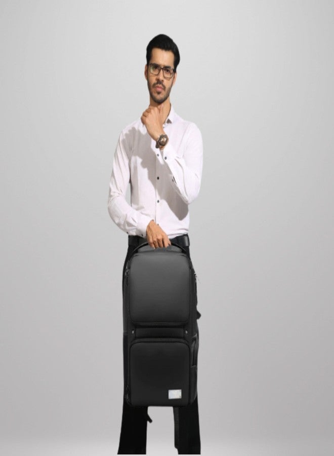 Ligo office Pro Series Smart Tech Anti-Theft Laptop Backpack for Men and Women For Business Professionals office College Students (Black) - Image 2