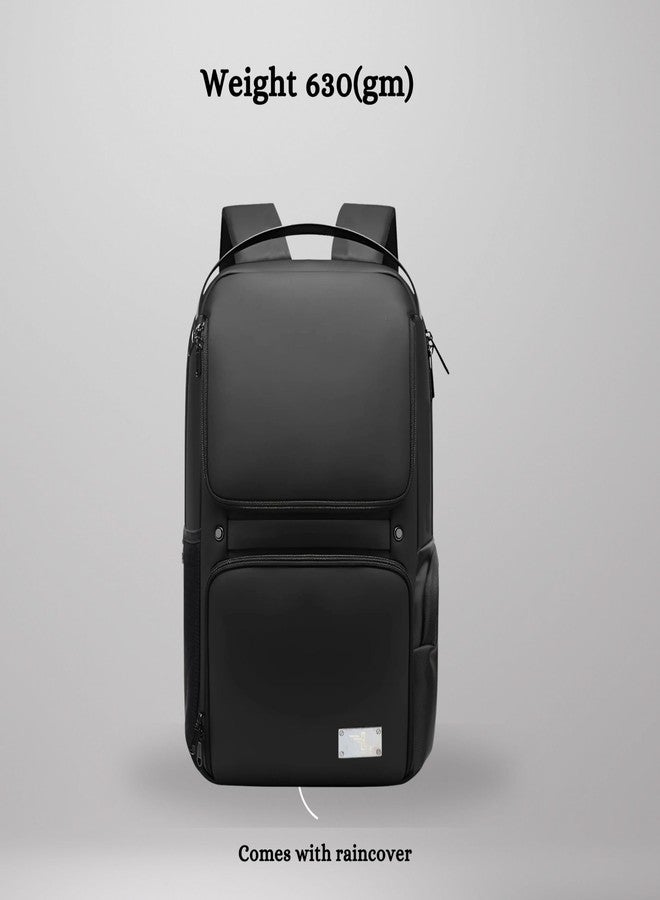 Ligo office Pro Series Smart Tech Anti-Theft Laptop Backpack for Men and Women For Business Professionals office College Students (Black) - Image 4