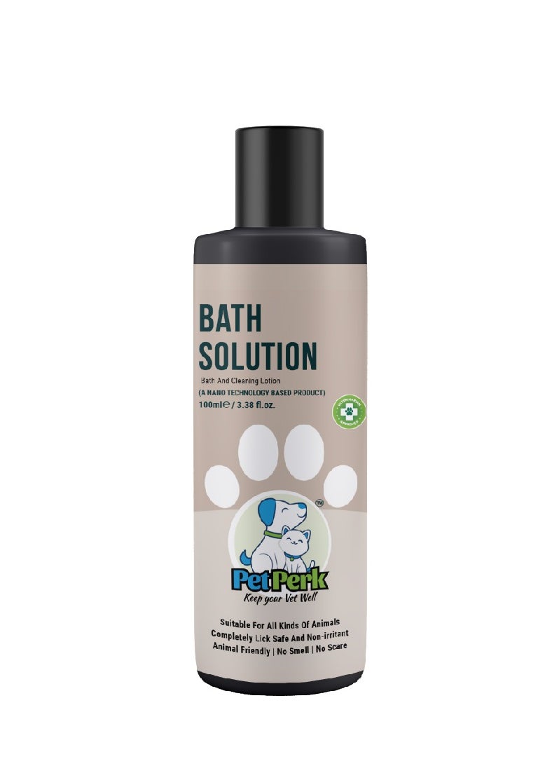 Pet Perk - Bath Solutions For Dogs Advanced Nanotechnology Based Formulation A Refreshing And Effective Cleaning Experience Suitable For All Dog Breeds Dogs 100ml - Image 1