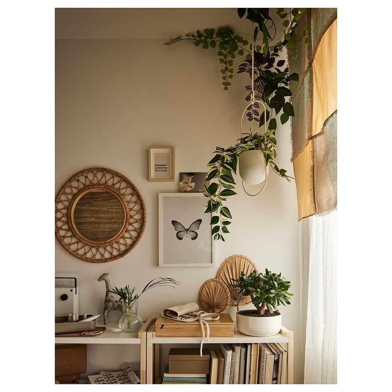 FEJKA Artificial Potted Trailing Plant, Indoor/Outdoor, Green/White, 12 cm Pot, 60 cm - Image 2