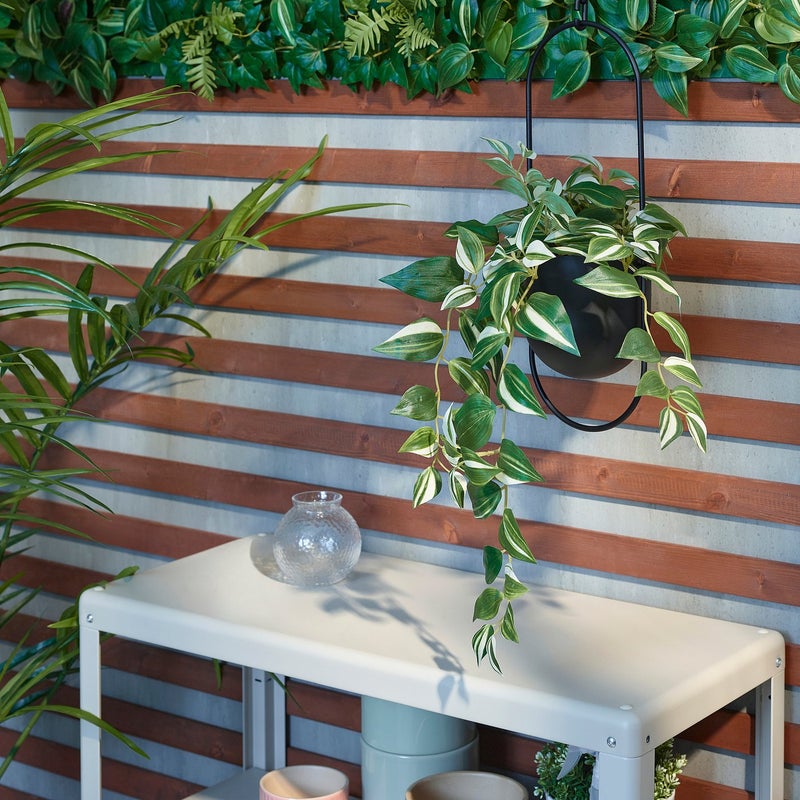 FEJKA Artificial Potted Trailing Plant, Indoor/Outdoor, Green/White, 12 cm Pot, 60 cm - Image 3