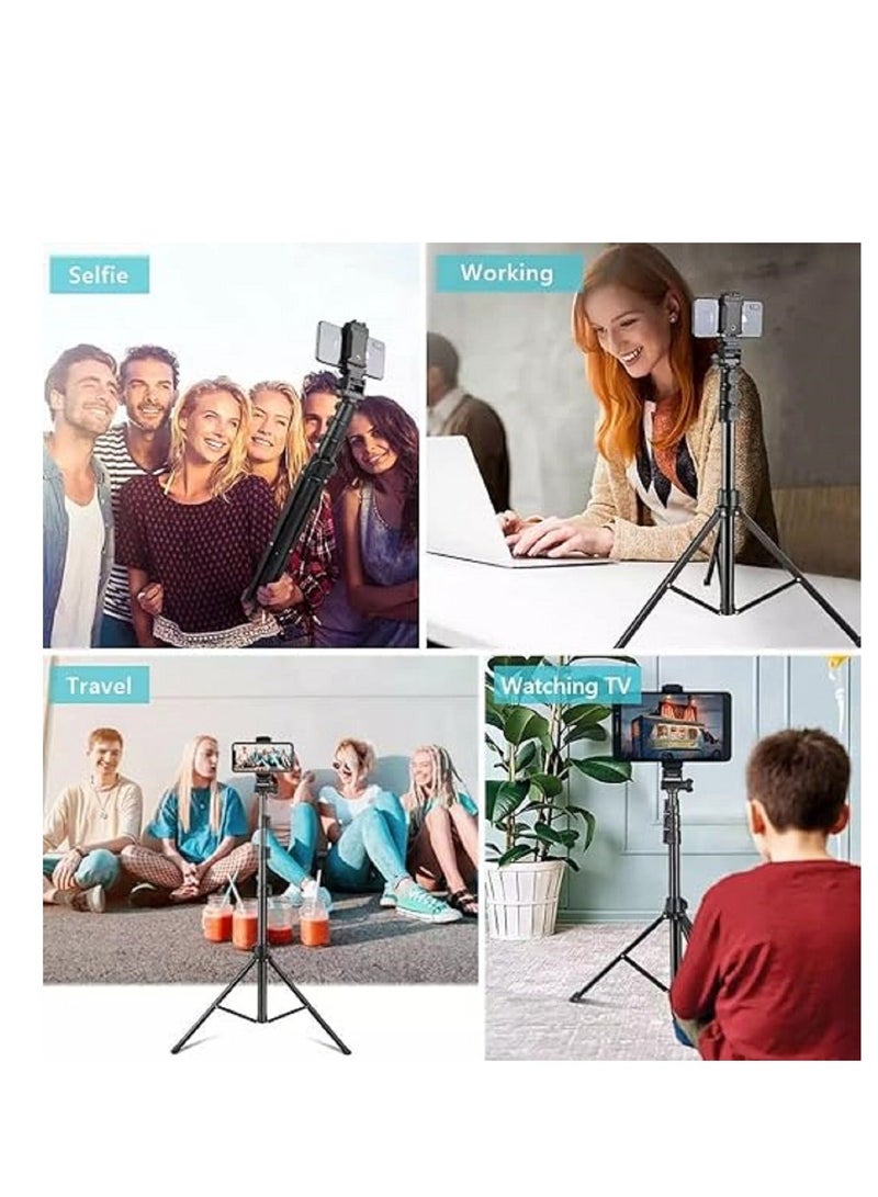 Jmary MT36 Selfie Stick Phone Tripod 67" Extendable Travel Tripod Stand with Phone Clip 1.7 meter Tripod for Video Shooting vlog… - Image 4