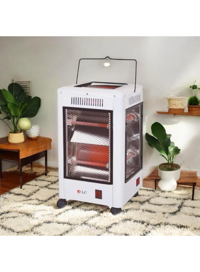 2000W Electric Room Heater - Grey/Black - Image 1