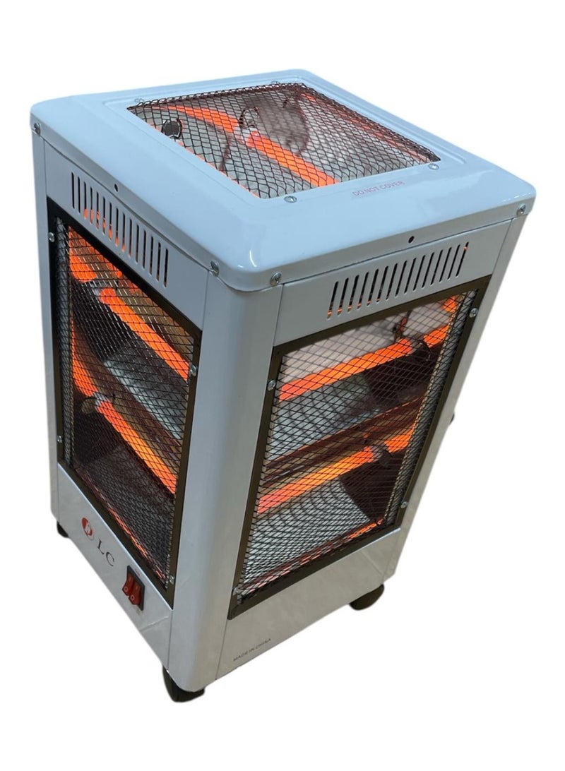 2000W Electric Room Heater - Grey/Black - Image 3