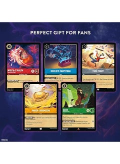 رافنسبورغر Ravensburger Disney Lorcana TCG: Shimmering Skies - Amethyst & Ruby Single-Player Starter Deck | لعبة شيقة | أكثر من 200 عمل فني أصلي من Disney | مثالية للأعمار من 8 سنوات فما فوق  - Image 3