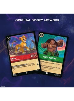 رافنسبورغر Ravensburger Disney Lorcana TCG: Shimmering Skies - Amethyst & Ruby Single-Player Starter Deck | لعبة شيقة | أكثر من 200 عمل فني أصلي من Disney | مثالية للأعمار من 8 سنوات فما فوق  - Image 4