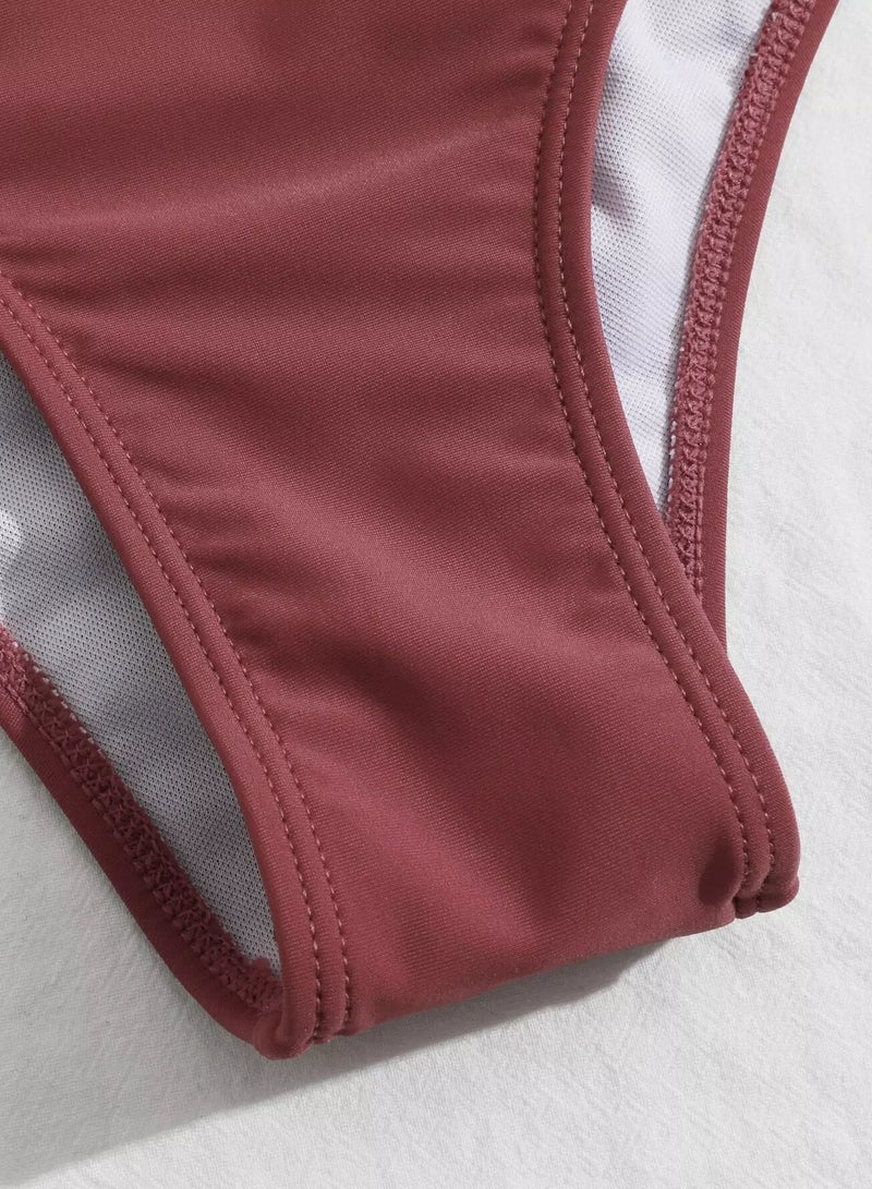 Generic Ruched High Waisted Bikini Panty - Image 4