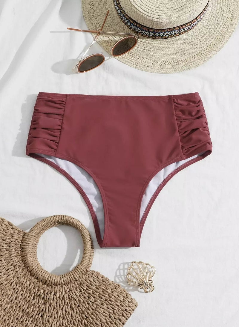 Generic Ruched High Waisted Bikini Panty - Image 1