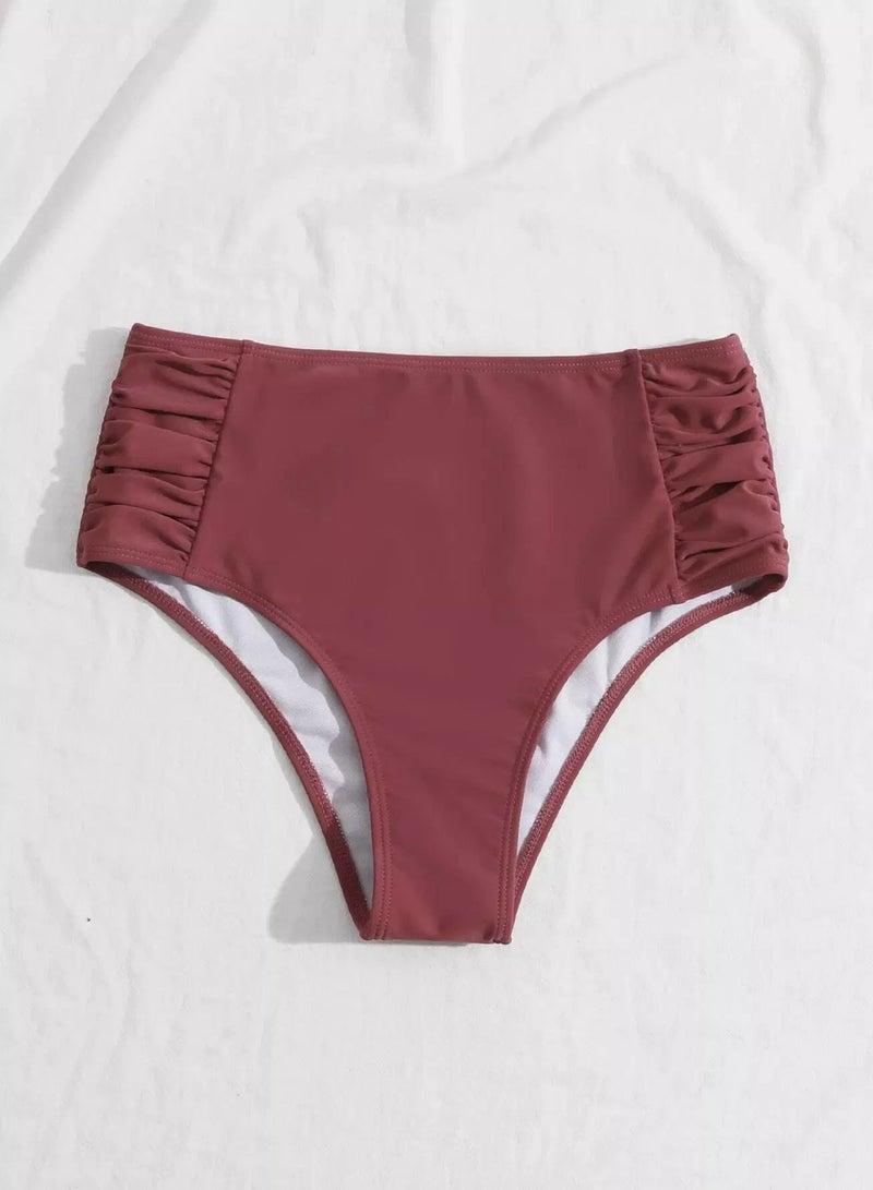 Generic Ruched High Waisted Bikini Panty - Image 3