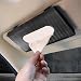 Hbxdeco Car Tissue Holder Leather Tissue Holder for Car Sun Visor Rectangular Auto Sun Visor Napkin Holder Mask Dispenser Universal Vehicle Tissue Box Sun Visor Accessory Carbon Fiber - Image 2