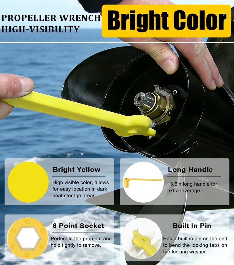 Camoo Polymer Propeller Wrench 1-1/16" Nut Wrench for Mercury/Mercruiser/Alpha - Image 4