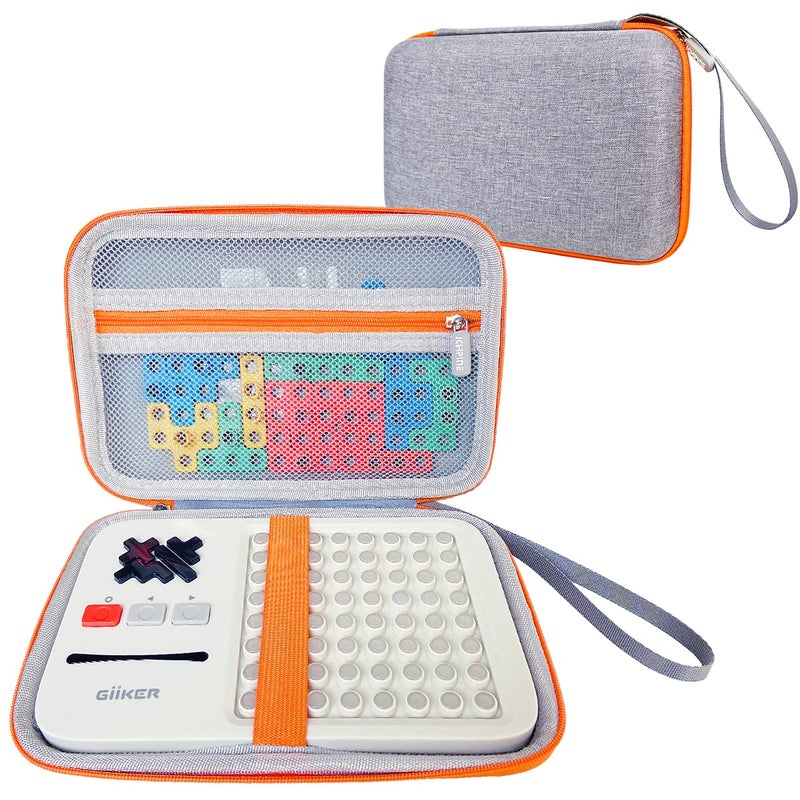 JCHPINE Hard Carrying Case for GiiKER Super Blocks Puzzle Game Protective Storage Holder for GiiKER Brain Teaser Puzzles Interactive Handheld Game Console Accessories Orange Case only - Image 2