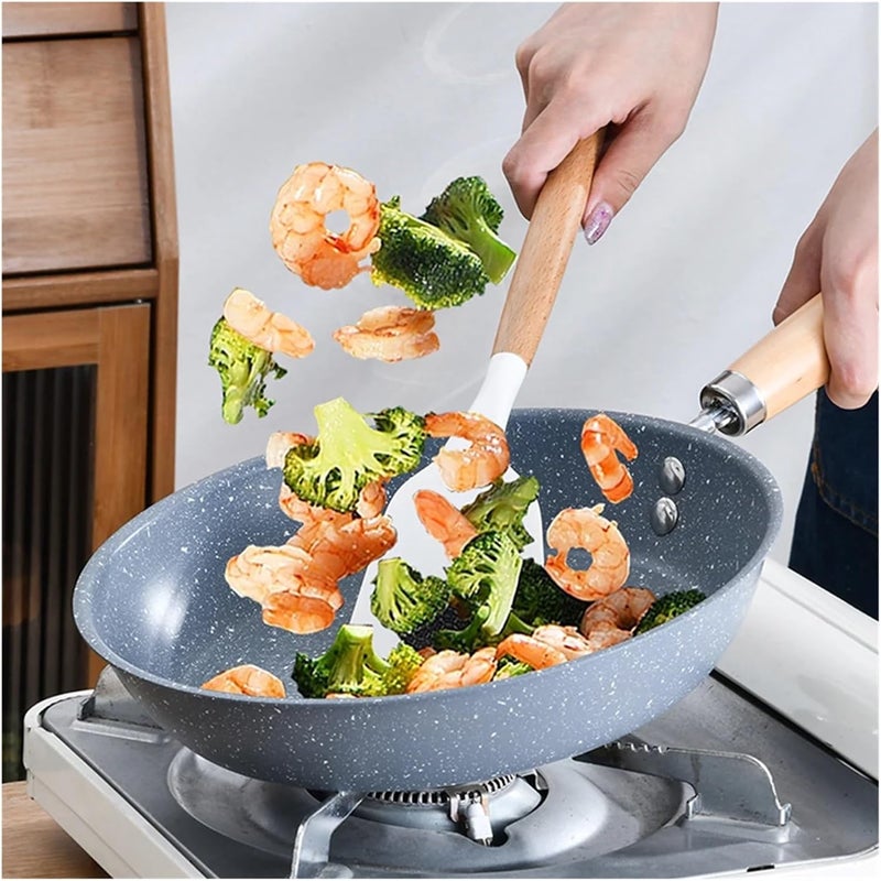 26cm/28cm/30cm Non-stick Frying Pan Wok Home Egg Steak Skillet Induction Gas Stove Kitchen Cookware Pancake Saucepan Cooking Pot(26cm) - Image 5