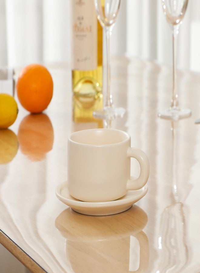 MOCAL Clear Plastic Kitchen Countertop Cover Mat Table Protector Cover Wooden Furniture Tablecloth Wipeable Vinyl PVC Coffee End Table Chair Floors Pad Scratch Proof - Image 3
