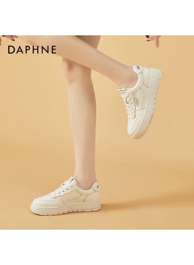 Daphne Low-top Sneakers For Women, Thick-soled Casual Sports Shoes With Soft Soles, Lightweight Versatile Women's Shoes 4623101076 Beige 35 - Image 3