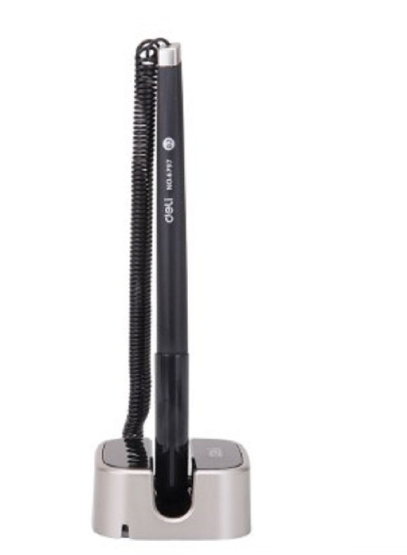 Deli حامل قلم مكتب دلي 2 قطعة 6797 قلم حبر جل أزرق 0.7 مم - Image 1