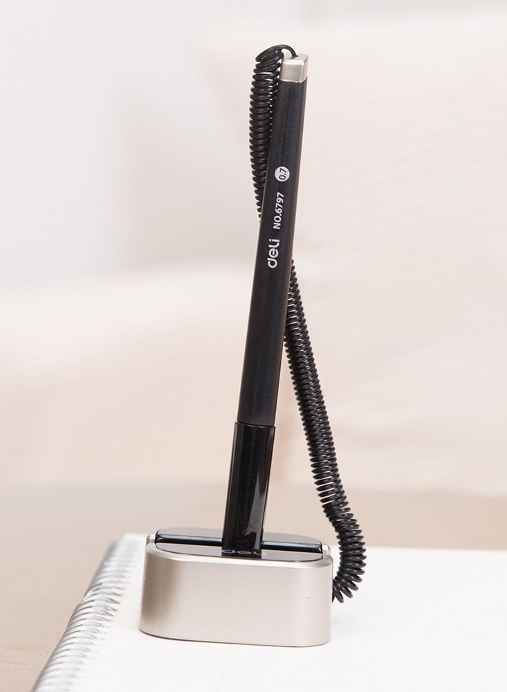 Deli حامل قلم مكتب دلي 2 قطعة 6797 قلم حبر جل أزرق 0.7 مم - Image 3