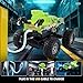 BEZGAR Monster Truck Toys 24GHz 164 Remote Control Car with Colorful Lights 360 Spins Metal Shell Remote Control Monster Truck for Boys Girls Age 6 7 8 9 10 Years OldGreen - Image 4