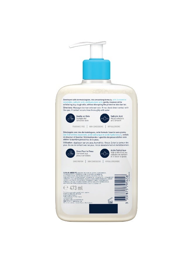 CeraVe SA Smoothing Cleanser For Normal, Dry, Rough and Bumpy Skin With Salicylic Acid 473ml - Image 2