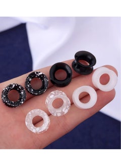 Generic 8PCS Silicone Ear Gauges Flexible Ear Tunnels Plugs Stretchers Expander Double Flared Flesh Ear Piercing Jewelry for Women Men  - Image 5