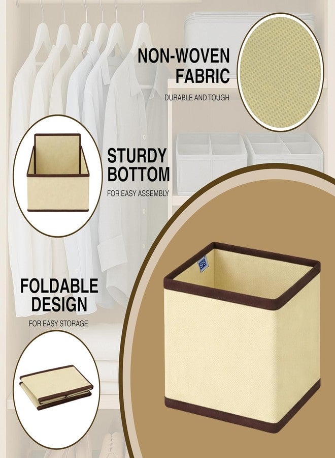 GALV Drawer Organizers for Clothing, Dresser Drawer Organizer Clothes, Fabric Foldable Closet Organizers and Storage Basket Bins for Clothes, Underwear, Bras, Socks (Pack of 6)(Multi) - Image 3