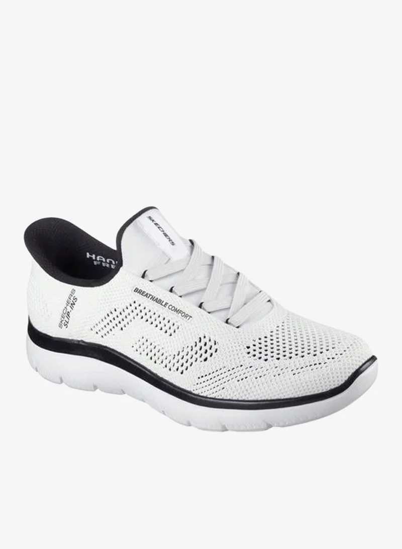 SKECHERS Men'S Summits Slip-On Sports Shoes With Lace Detail - 232939-Wbk