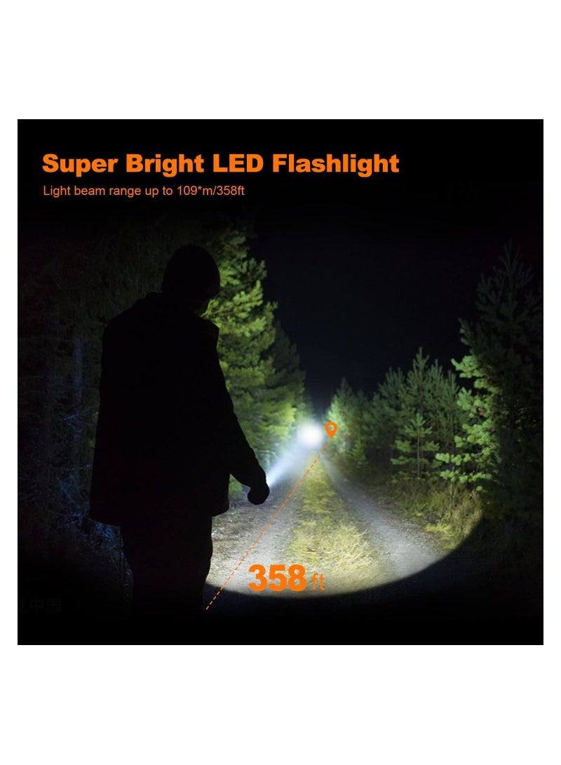 650 Lumens Rechargeable Keychain Flashlight, EDC Pocket Flashlight Mini High Pocket-Sized for Camping Outdoors Emergency - Image 3