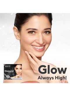 VLCC VLCC Party Diamond Facial Kit - Single Use | Salon Like Facial at Home in Just 6-Steps | Includes Cleanser, Scrub, Cream, Face Pack & Moisturizing Gels | 2.12 Oz/60g  - Image 4