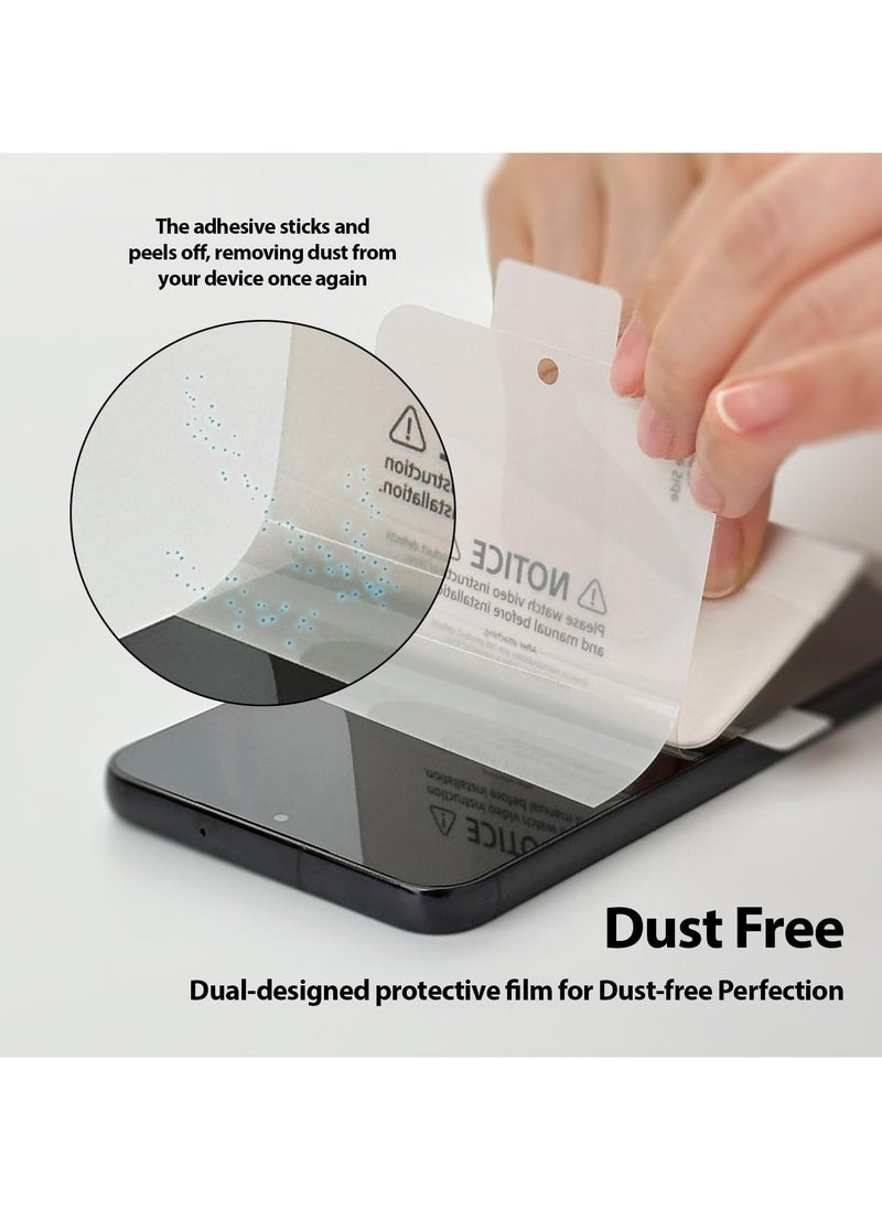 Whitestone Dome Glass - UV GEN Film Screen Protector for Samsung Galaxy S24 Ultra UV Lamp Included [Bubble Free, Dust Free Kit] - 2 Pack - Image 1