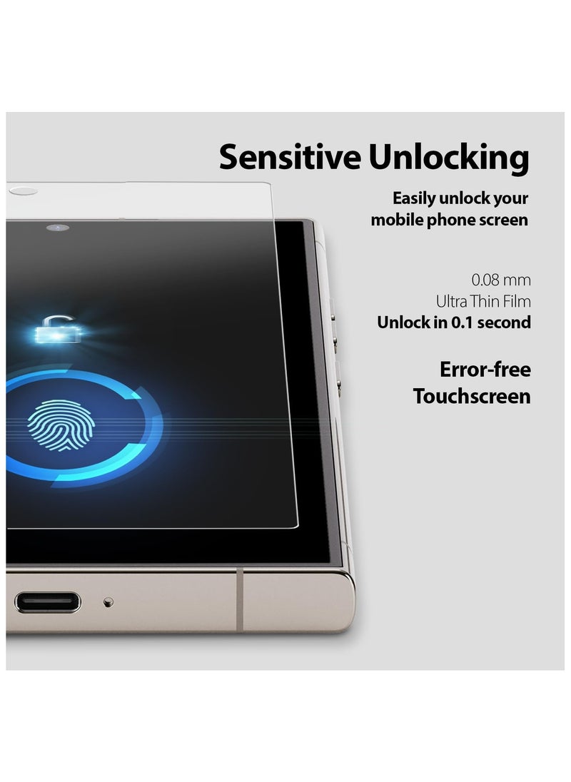 Whitestone Dome Glass - UV GEN Film Screen Protector for Samsung Galaxy S24 Ultra UV Lamp Included [Bubble Free, Dust Free Kit] - 2 Pack - Image 1