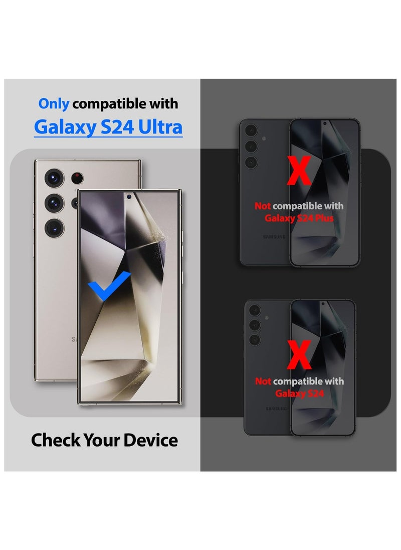 Whitestone Dome Glass - UV GEN Film Screen Protector for Samsung Galaxy S24 Ultra UV Lamp Included [Bubble Free, Dust Free Kit] - 2 Pack - Image 1