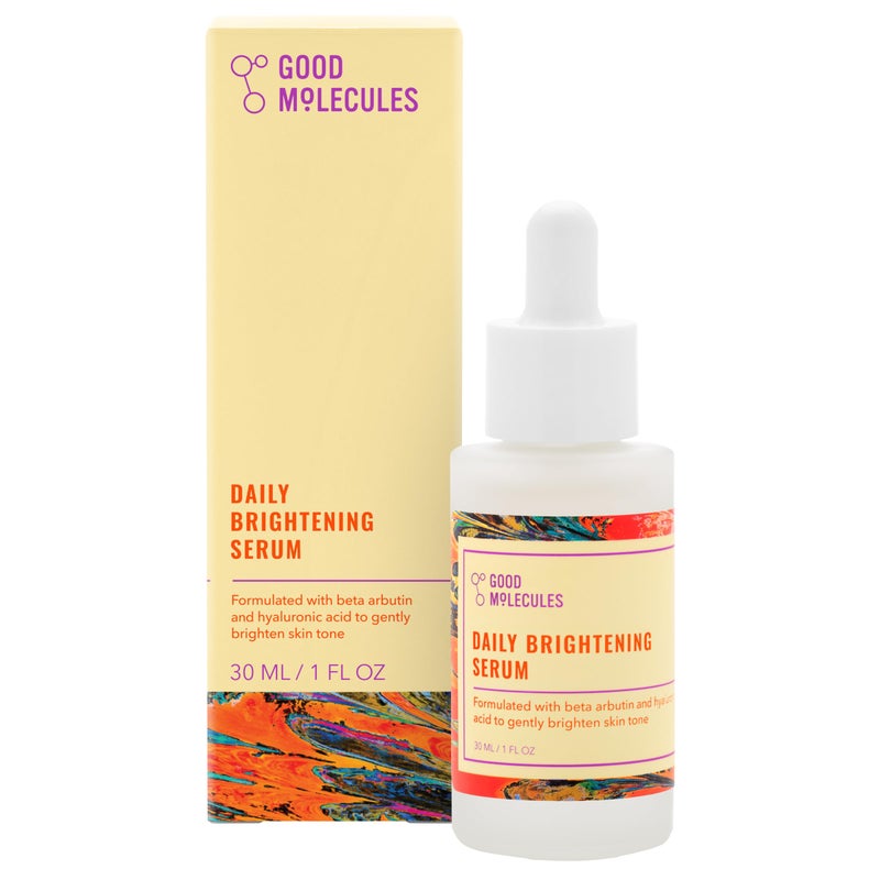 Good Molecules Daily Brightening Serum with Beta Arbutin 3% & Hyaluronic Acid â€“ Brightening Serum for Dark Spots & Uneven Tone, Face Skincare, 1 fl oz (30 ml) - Image 1