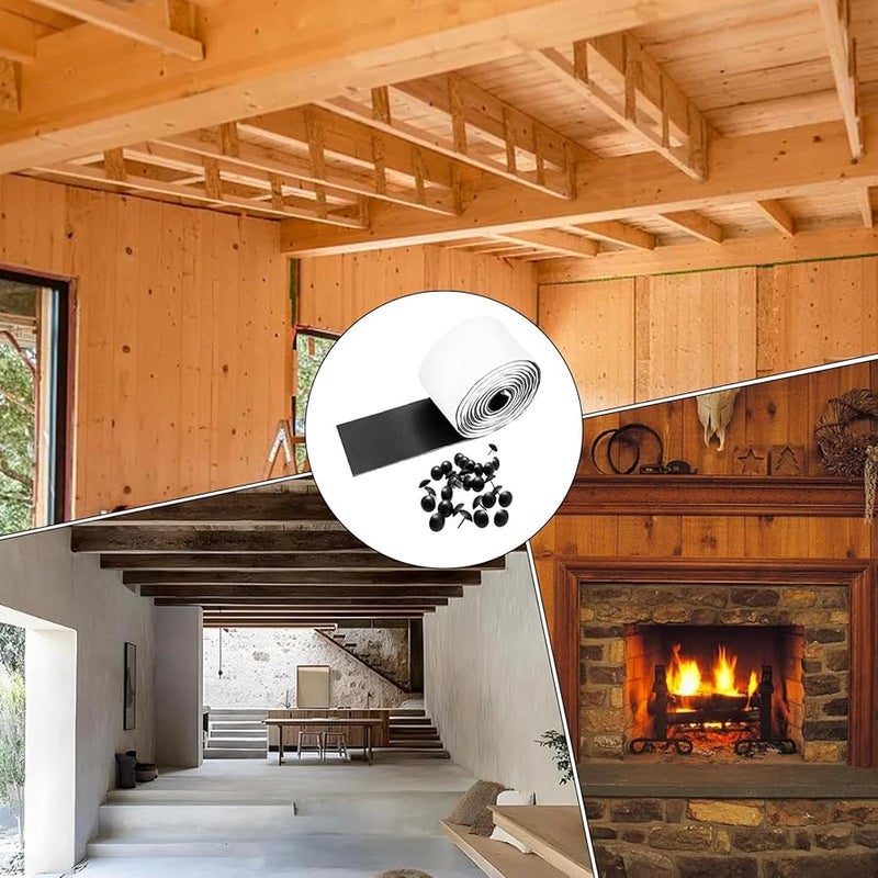 شريط إصلاح مرن لإخفاء فجوة عوارض الخشب، شريط لاصق، جلد PVC، مظهر معدني، ألوان متنوعة - Image 5