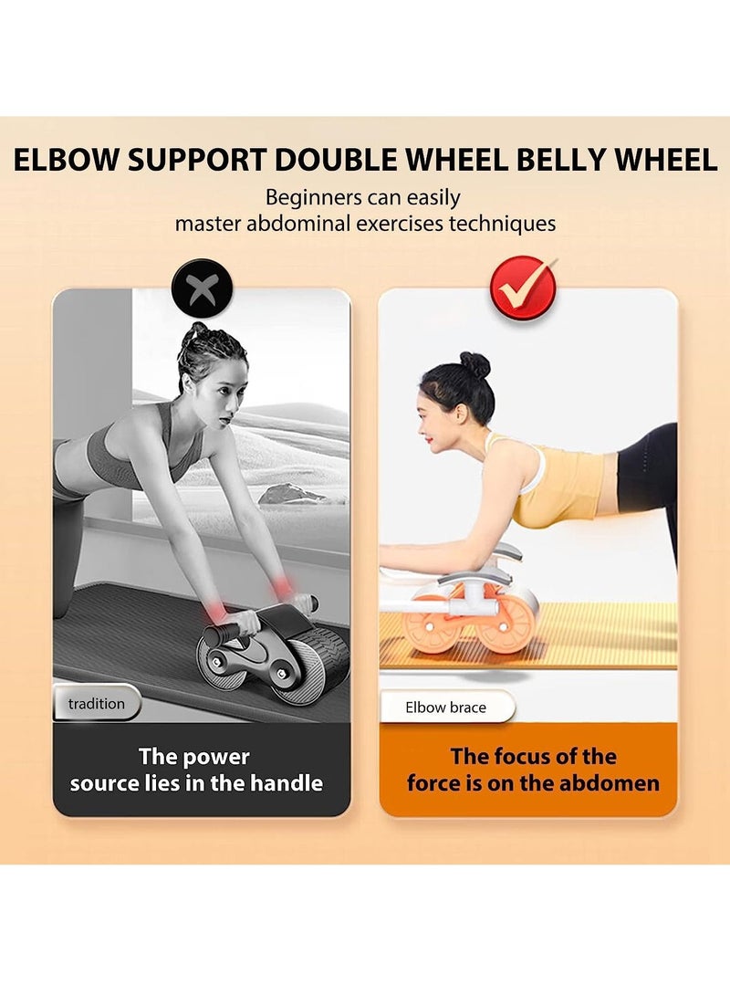 Gonice Elbow Support Automatic Rebound Abdominal Wheel，Ab Roller for Abdominal Exercise Machine，Abs Workout Equipment，Dolly Core Strengthening Trainer Fitness Belly Training  - Image 3