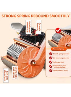 Gonice Elbow Support Automatic Rebound Abdominal Wheel，Ab Roller for Abdominal Exercise Machine，Abs Workout Equipment，Dolly Core Strengthening Trainer Fitness Belly Training  - Image 5