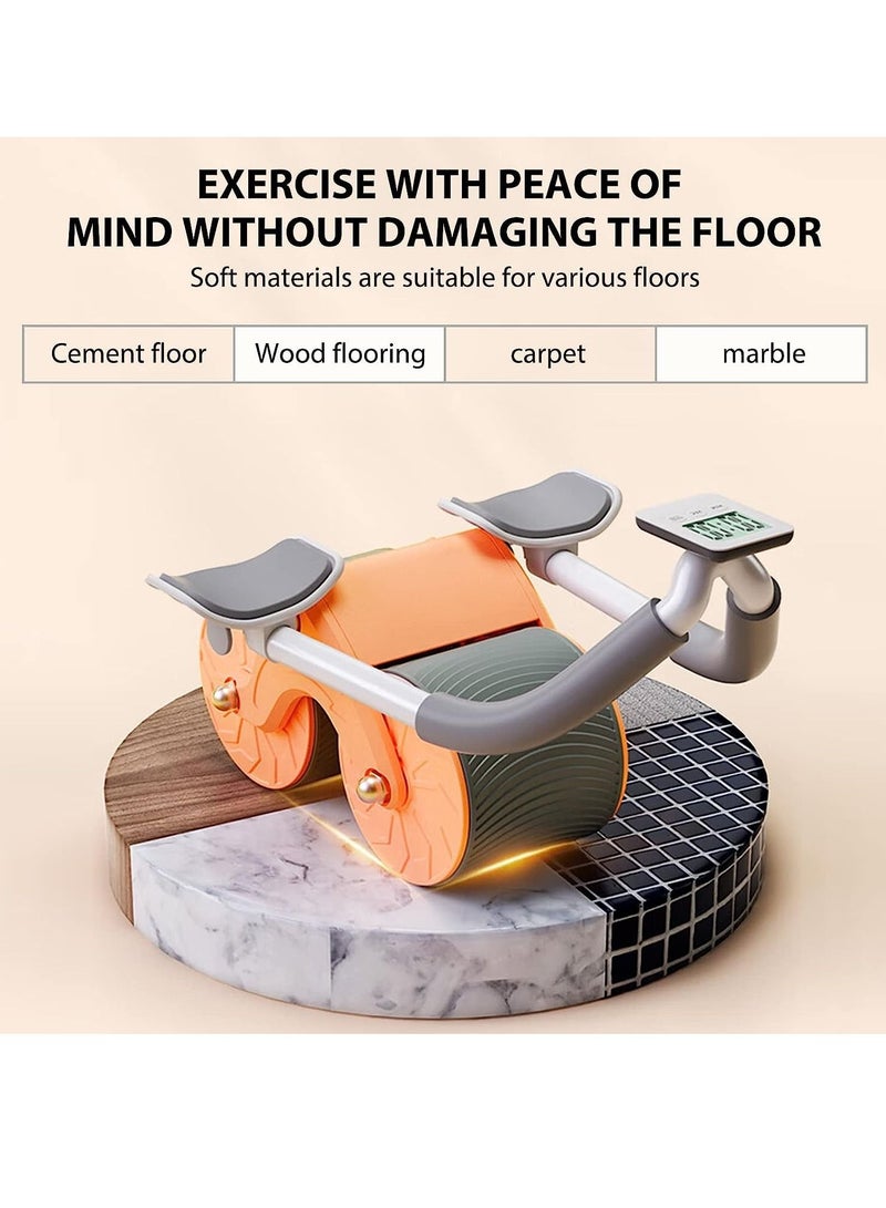 Gonice Elbow Support Automatic Rebound Abdominal Wheel，Ab Roller for Abdominal Exercise Machine，Abs Workout Equipment，Dolly Core Strengthening Trainer Fitness Belly Training  - Image 2