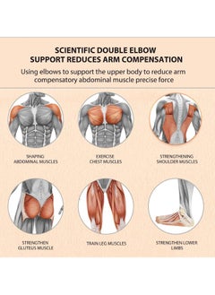 Gonice Elbow Support Automatic Rebound Abdominal Wheel，Ab Roller for Abdominal Exercise Machine，Abs Workout Equipment，Dolly Core Strengthening Trainer Fitness Belly Training  - Image 4