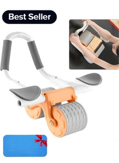 Gonice Elbow Support Automatic Rebound Abdominal Wheel，Ab Roller for Abdominal Exercise Machine，Abs Workout Equipment，Dolly Core Strengthening Trainer Fitness Belly Training  - Image 1