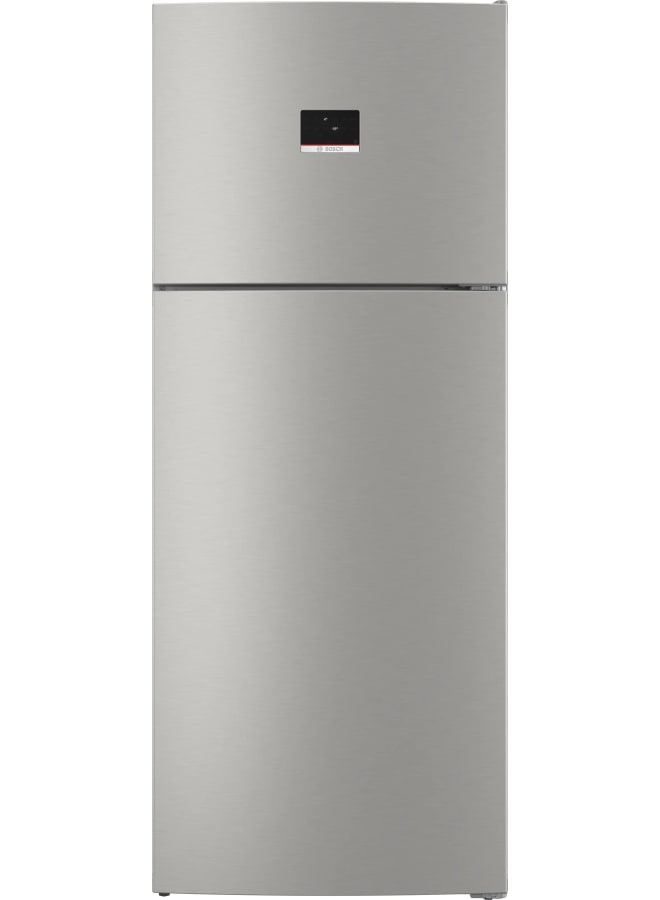 BOSCH Series 4 free-standing fridge-freezer with freezer at top 186 x 75 cm Stainless steel KDN76XI3E9 KDN76XI3E9 Brushed steel anti-fingerprint - Image 1