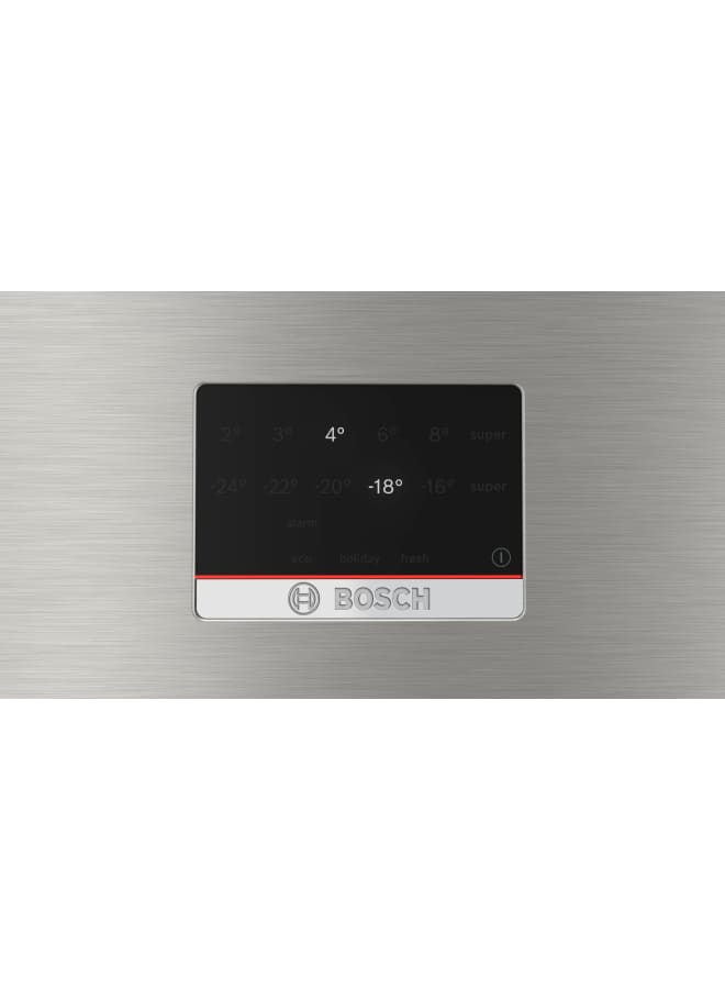 BOSCH Series 4 free-standing fridge-freezer with freezer at top 186 x 75 cm Stainless steel KDN76XI3E9 KDN76XI3E9 Brushed steel anti-fingerprint - Image 4
