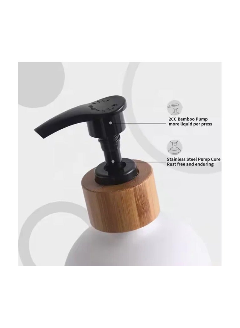 Kitchen Dish Soap Dispenser Suitable Decor 500ml Set of 2Pcs Refillable Soap Dispenser - Image 2