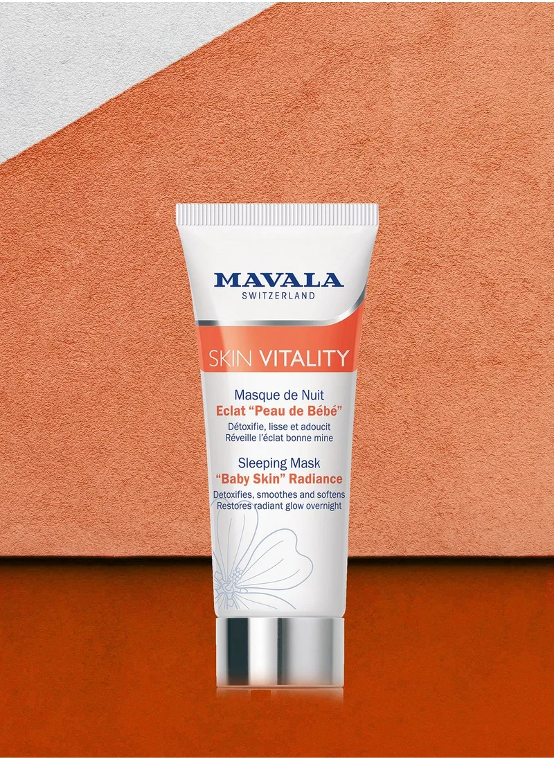 Mavala Swiss Skin Solution Skin Vitality Sleeping Mask Baby Skin Radiance 65ml